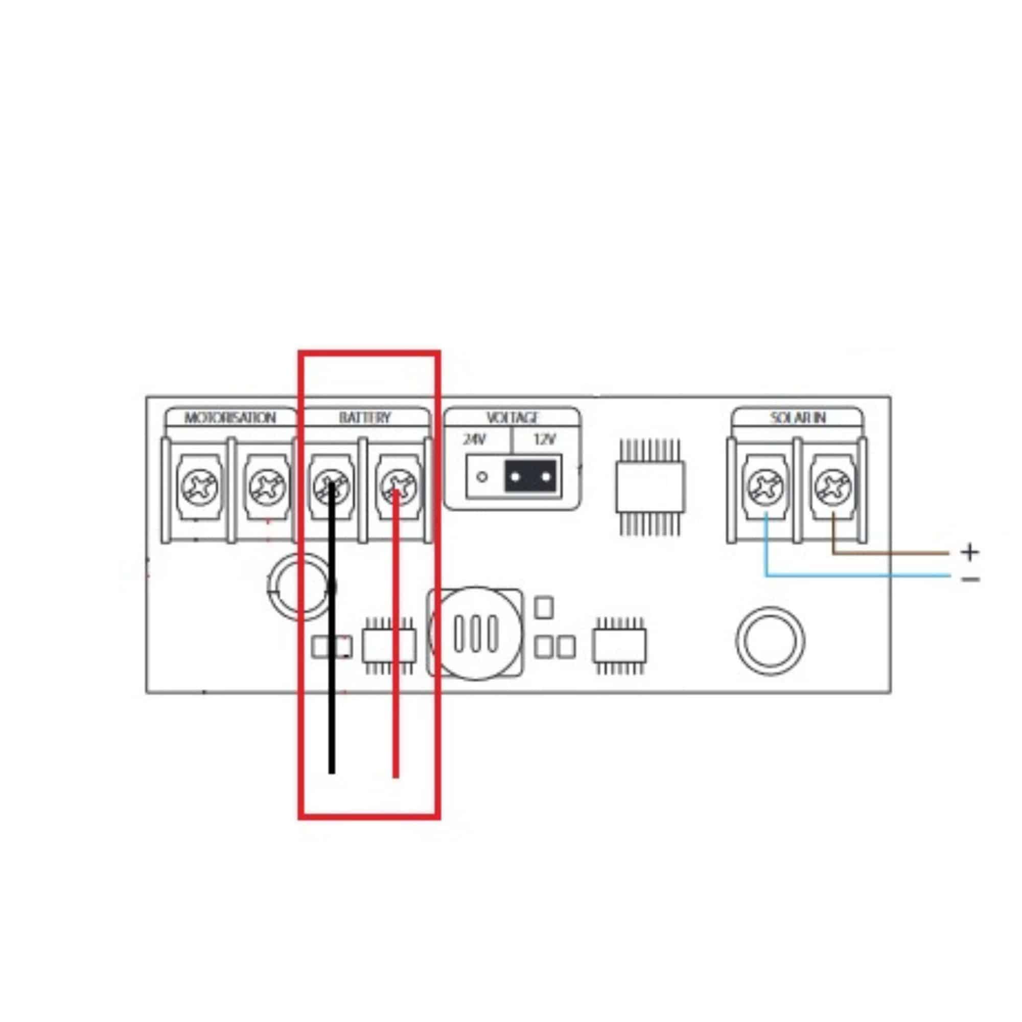 Etape 2 Branchement sur carte MPPT